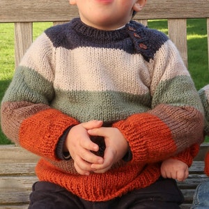 Kid sweater knitting pattern easy, boy sweater knitting pattern for toddlers, knitting pattern baby sweater, baby sweater knitting pattern image 7