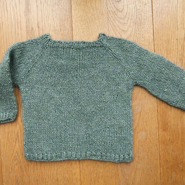 Knit Baby Sweater Pattern, Baby sweater knitting pattern, baby knit sweater pattern, baby knitwear, worsted weight pattern, 3 to 24 months