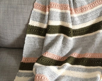 Crochet blanket pattern, cozy blanket crochet pattern, crocheted afghan wool blanket pattern, crochet rainbow blanket crochet afghan pattern
