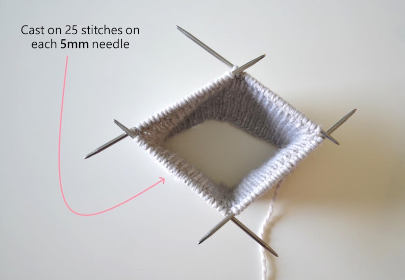 Easy knit hat pattern, Chunky hat pattern gift knit pattern, diy knitting beanie hat knitting pattern PDF, toque knit pattern slouchy beanie image 4