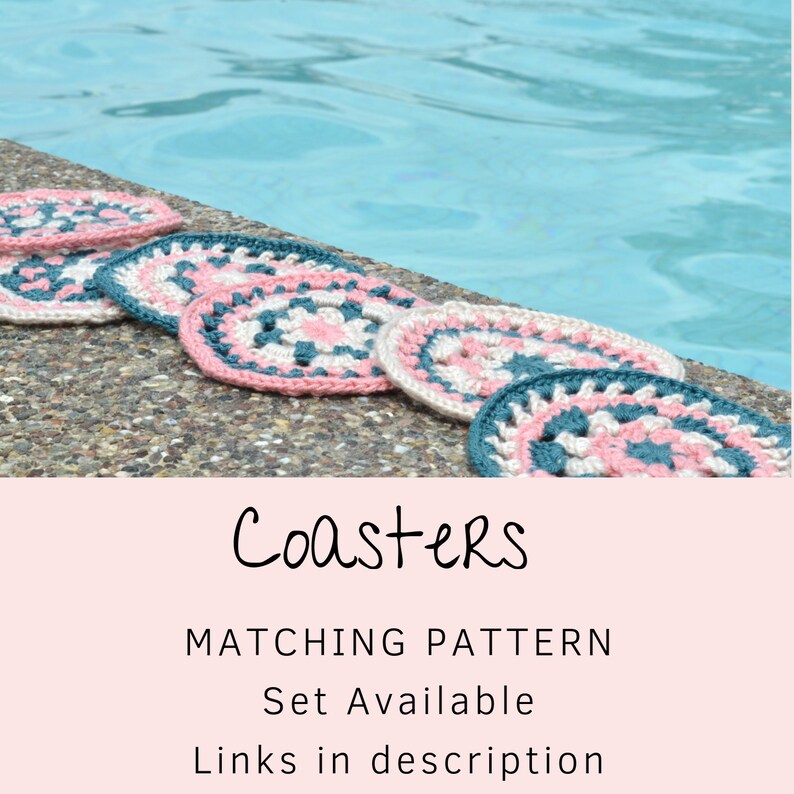Mandala crochet pattern PDF, easy crochet pattern for crochet mandala pattern, round crochet pattern, crochet home pattern UK crochet terms image 7