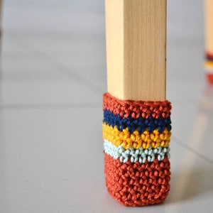 Chair Socks crochet pattern PDF, crochet chair cover easy colorful crochet PDF pattern, chair leg warmers home decor crochet pattern