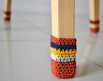 Chair Socks crochet pattern PDF, crochet chair cover easy colorful crochet PDF pattern, chair leg warmers home decor crochet pattern