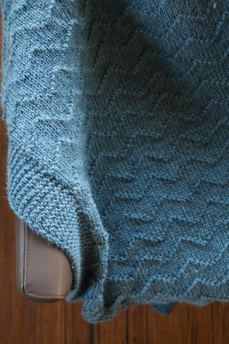 Beginner Knitting Blanket Pattern set, 3 easy knitting blanket patterns, beginner knit throw pattern, blanket knitting patterns for beginner image 2