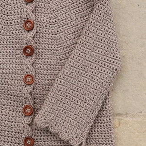 Baby crochet outfit pattern: baby crochet cardigan pattern & crcohet bloomers, crochet baby patterns girl, baby girl crochet pattern easy image 4