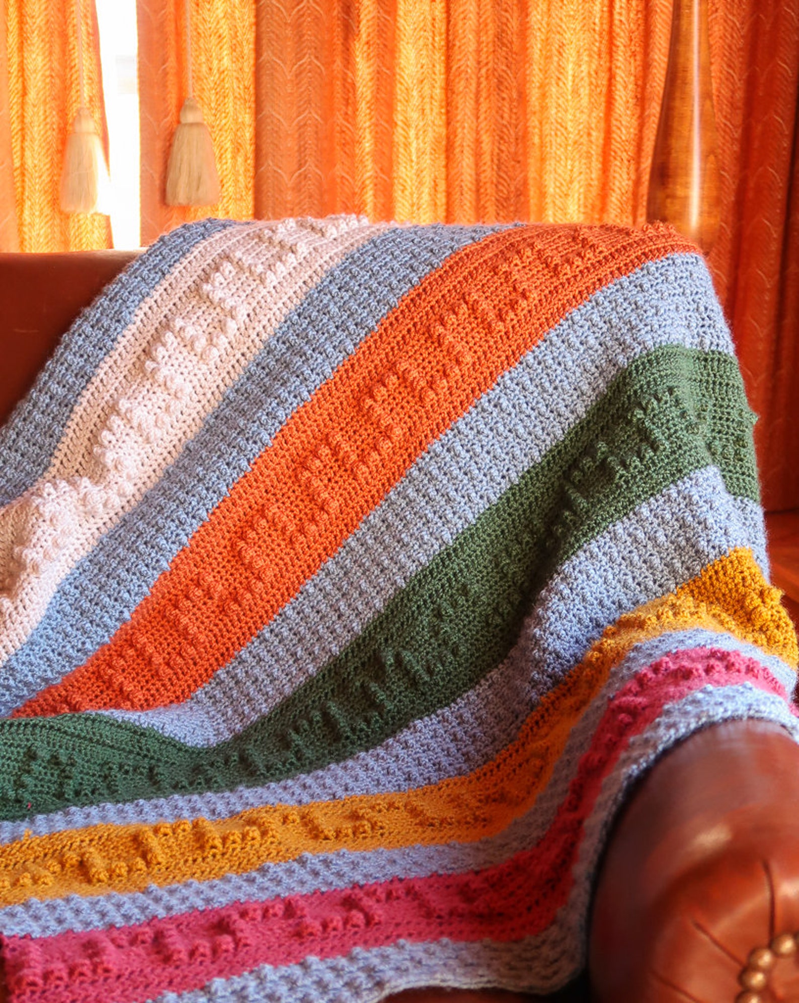 Crochet Blanket Pattern for Easy Texture Afghan Crochet Etsy