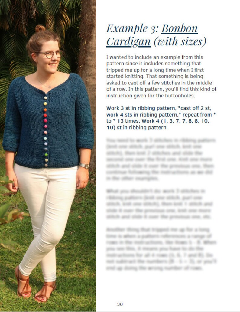 How to Read Knitting Patterns Ebook Learn to Read Knitting Etsy