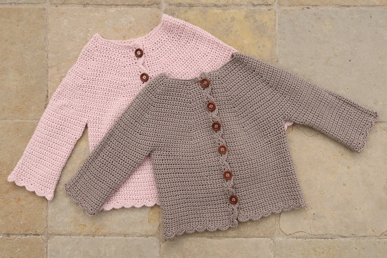 Baby crochet outfit pattern: baby crochet cardigan pattern & crcohet bloomers, crochet baby patterns girl, baby girl crochet pattern easy image 7