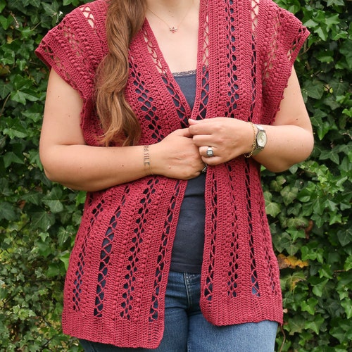 Summer Crochet Cardigan Pattern Crochet Short Sleeved - Etsy