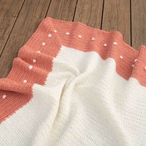 4 Easy crochet blanket pattern for crochet edge baby blanket to king, classic crochet blanket pattern easy, crochet blanket border pattern image 5