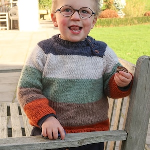 Kid sweater knitting pattern easy, boy sweater knitting pattern for toddlers, knitting pattern baby sweater, baby sweater knitting pattern image 8