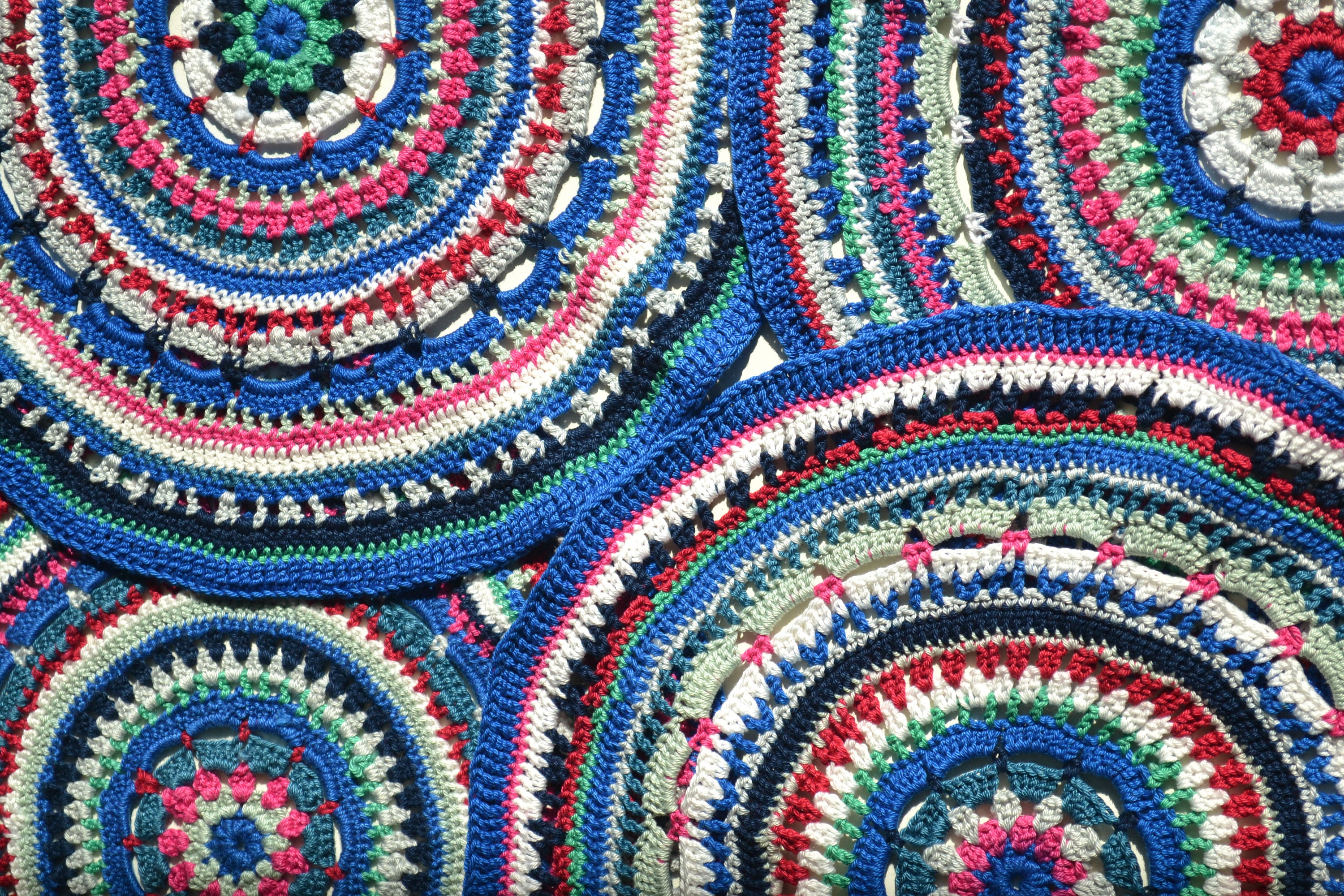 Crochet Mandala pattern crochet placemat
