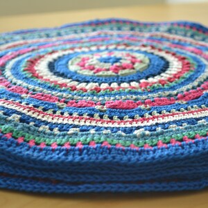 Mandala crochet pattern PDF, easy crochet pattern for crochet mandala pattern, round crochet pattern, crochet home pattern UK crochet terms image 5