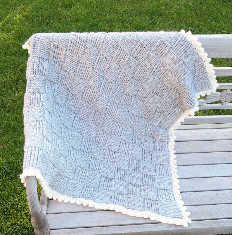 Baby crochet blanket pattern, unisex crochet baby blanket pattern, easy crochet blanket pattern available in 8 sizes, digital download PDF image 3