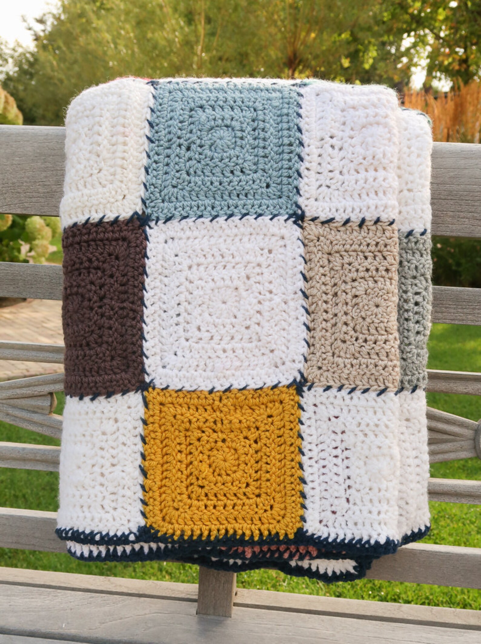 Scrap Yarn Crochet Blanket Pattern for Beginners Easy Etsy