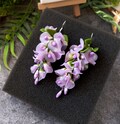 Earrings Delicate wisteria - polymer clay flowers -birthday accessories- universal earrings - gift for her - branch earrings - lilac flowers product logo
