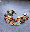 Bracelet Cheese Cheddar Dorblu Olive-Polymer Clay Food-Birthday Accessories-Mother's Day Gift For Her Cheese Olive Tomato Lemon Bracelet product logo
