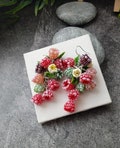 Earrings ripe unripe Raspberry Polymer clay Berries Birthday accessories Mother's Day gift for woman Gift for her Berry earrings product logo