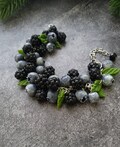 Women's Berry Bracelet Blueberry Blackberry Blueberry - Polymer Clay Berry Jewelry Accessory Gift for Her Blueberry Blackberry Bracelet product logo