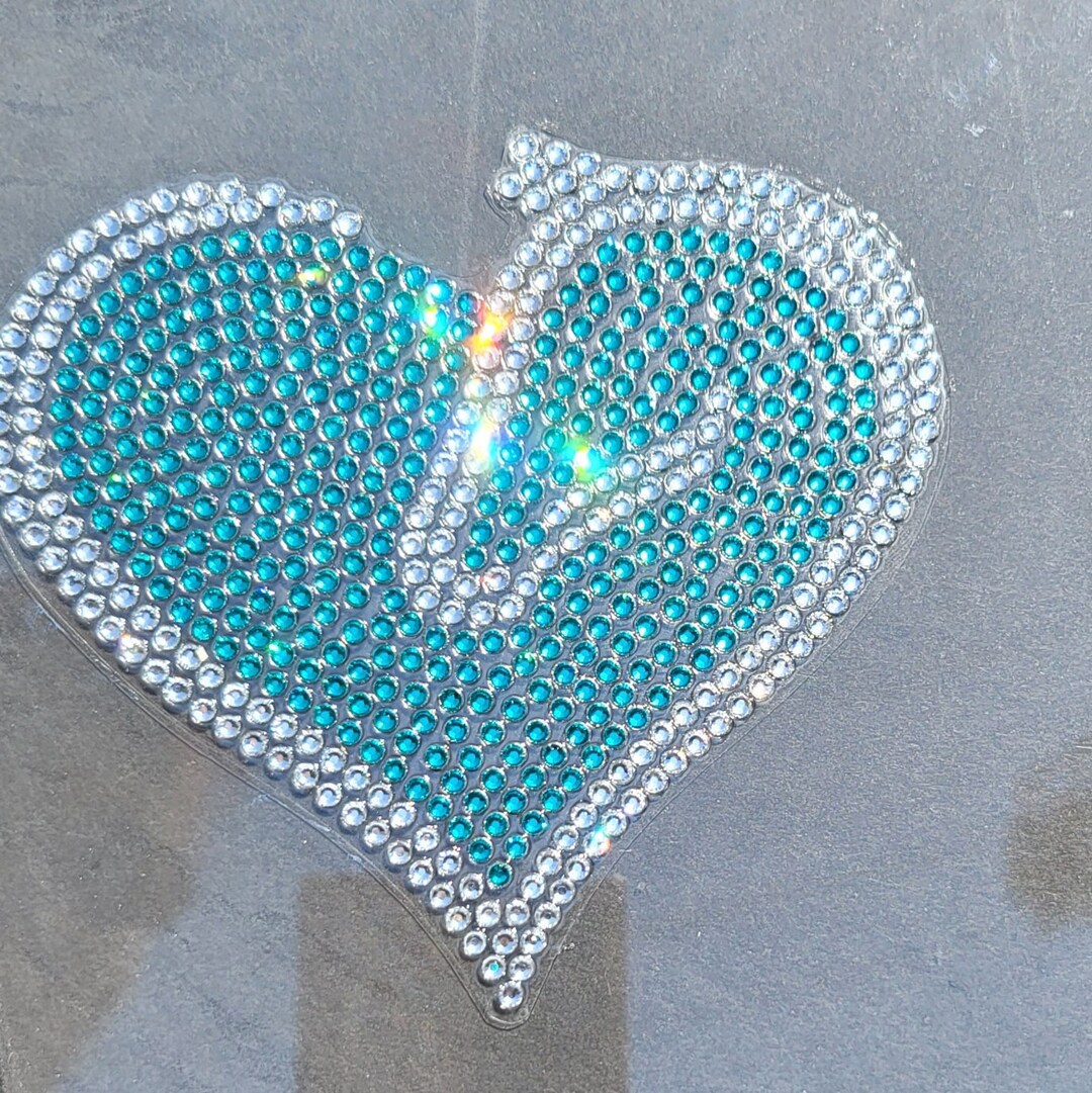 Custom COLOR Rhinestone Car Decals - Horse in Heart - Custom Colors! - Etsy