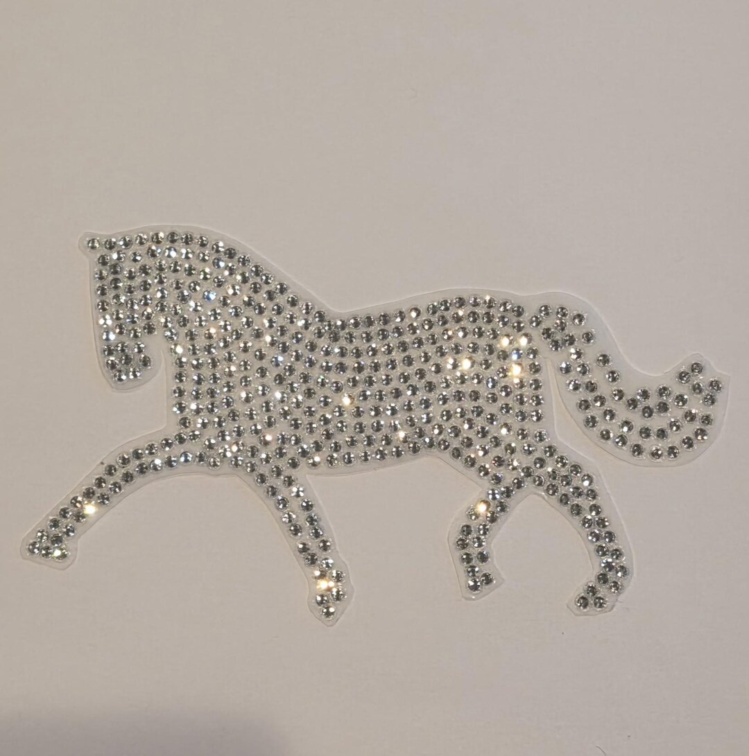 Custom COLOR Rhinestone Car Decals - Dressage Horse - Custom Colors! - Etsy