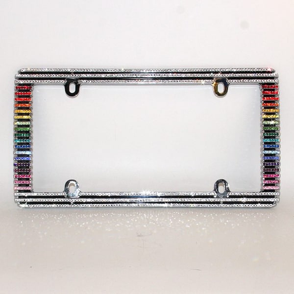 Swarovski Crystal License Plate Frame Etsy