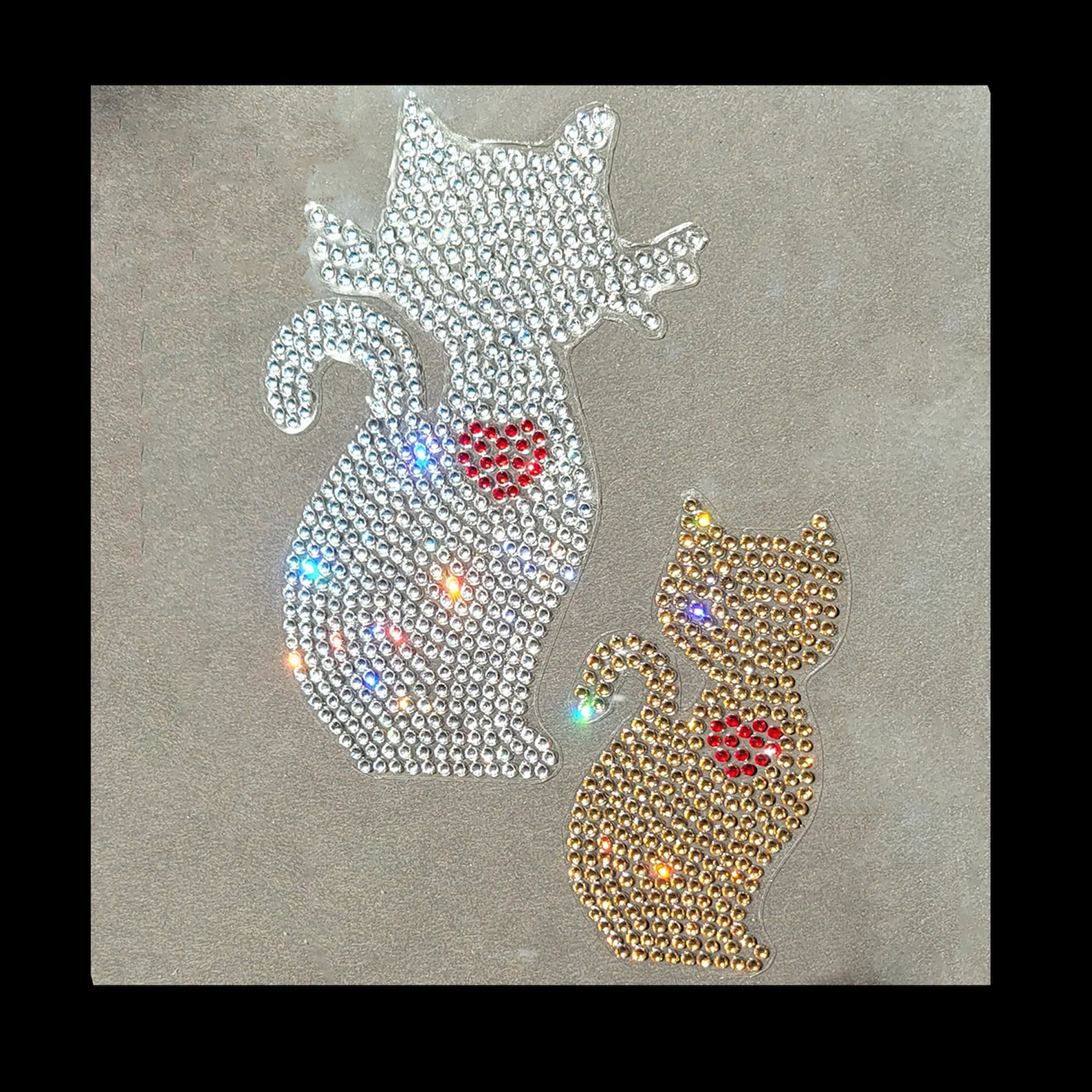 Rhinestone Car Decals - Sparkle Cat, Small or Large - Custom Colors! - Etsy