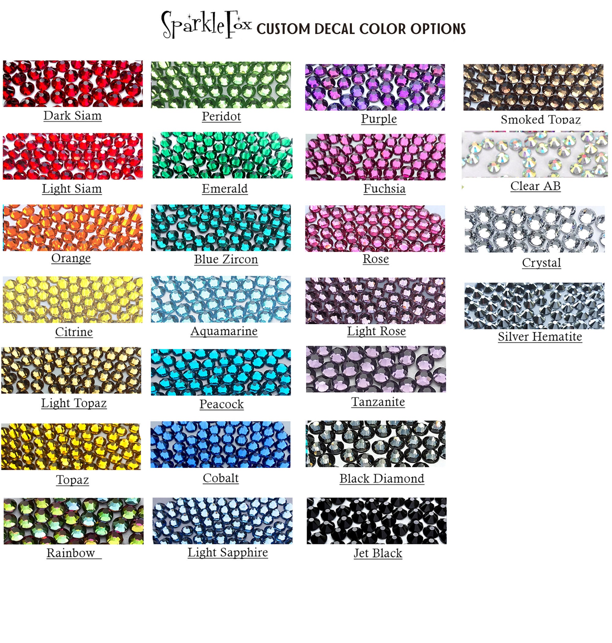 Rhinestone Car Decals - Sparkle Cat, Small or Large - Custom Colors! - Etsy