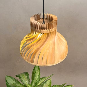 Dune Large Bamboo Pendant Lamp Hanging Lamp Woven Light, Natural/Bamboo Pendant Lamps for Home Restaurants and Offices image 6