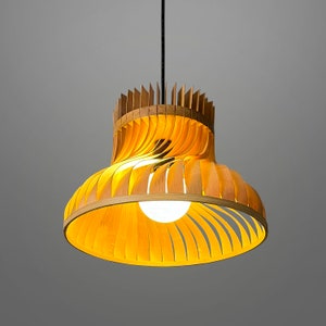 Dune Large- Bamboo Pendant Lamp Hanging Lamp Woven Light, Natural/Bamboo Pendant Lamps for Home Restaurants and Offices