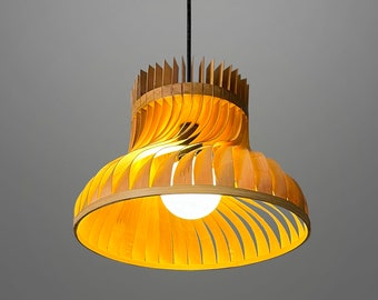 Dune Large- Bamboo Pendant Lamp Hanging Lamp Woven Light, Natural/Bamboo Pendant Lamps for Home Restaurants and Offices