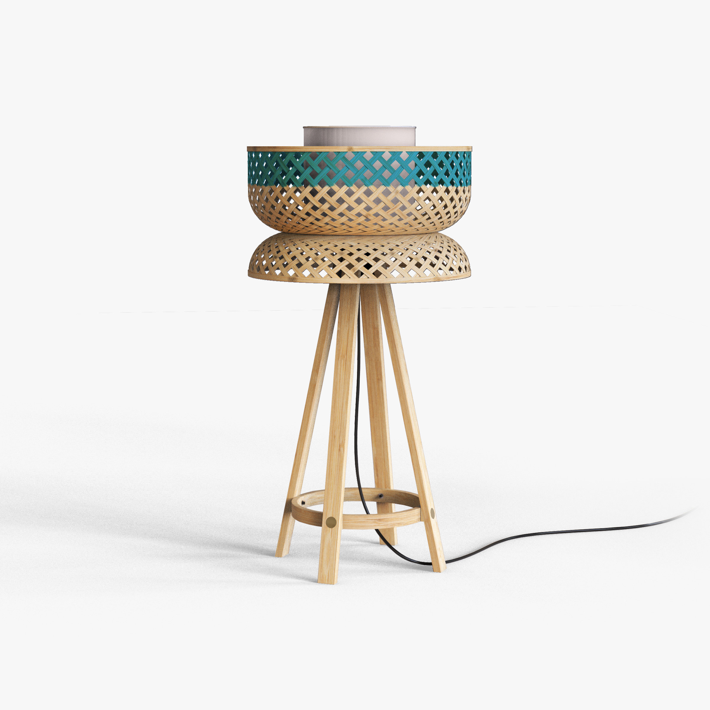 Bamboo Woven Modern Table Lamp main image 1