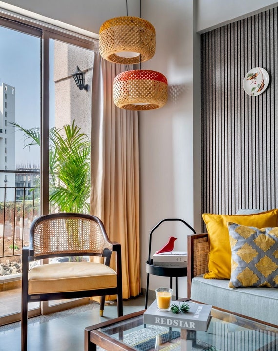 Etsy bamboo 2024 pendant light
