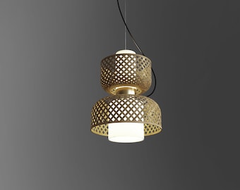 Bambusrohr Anhänger Deckenlampe Woven Home Decor Wicker Zeitgenössisch Minimal Nachhaltige Handgemachte Ambient Hängende Schatten Wohnzimmer Farben