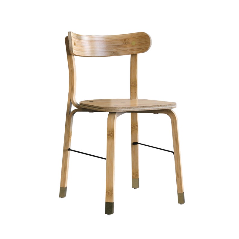 Bambus Stuhl Boho Minimal Handgefertigt Starke, schlanke Kaffee und Esszimmer Stuhl für Erwachsene Wohnzimmer Bar Stuhl Schlafzimmer Büro MIANZI MOCHA Bild 4