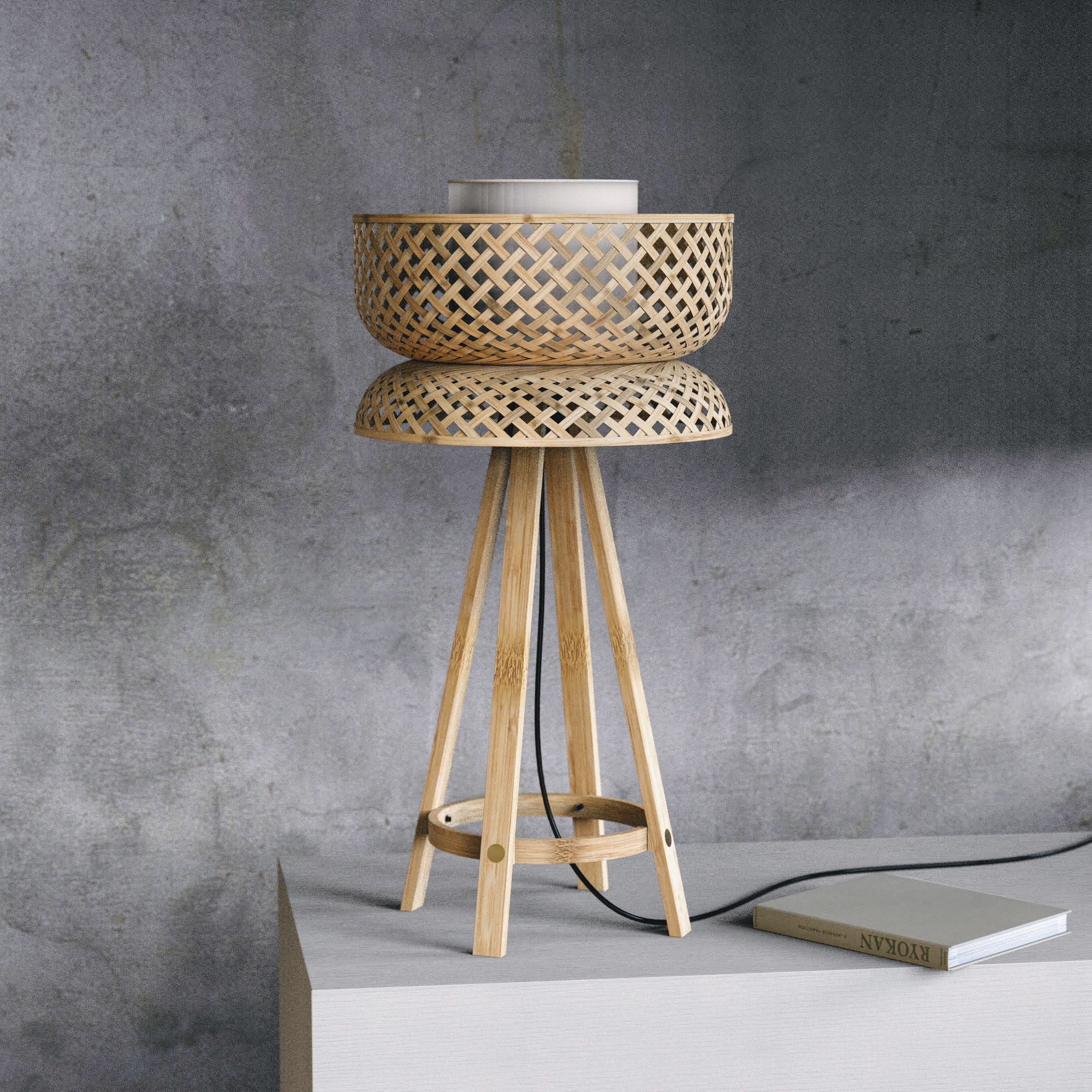 Bamboo Woven Modern Table Lamp main image 0