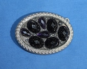 Vintage oval belt buckle