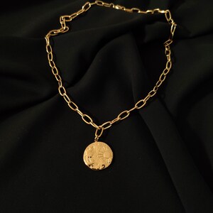Sun Moon and Stars Gold Plated Choker Necklace - Etsy