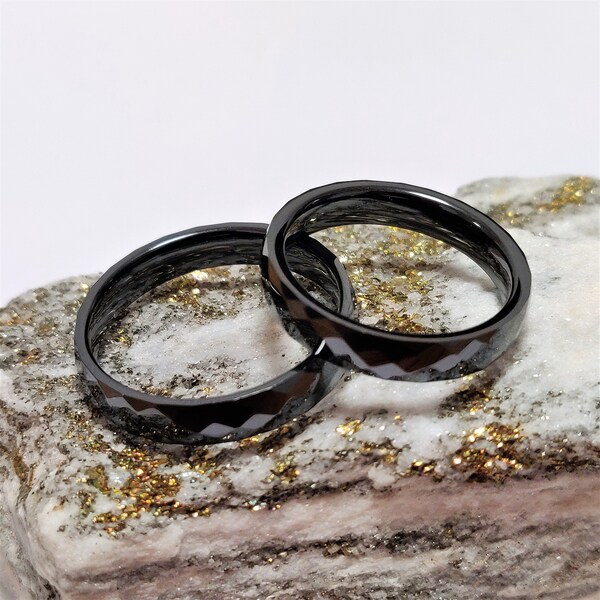 Ceramic Wedding Band Ring For Men & Women - High Polished, Hypoallergenic, Scratch Resistant, Various Colors - View #12