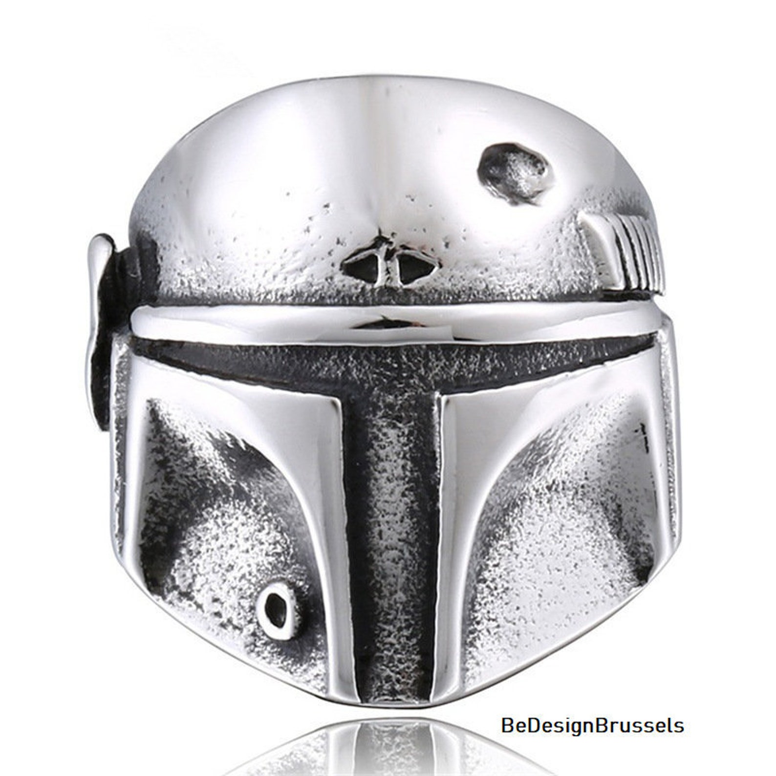Star Wars Mandalorian Helmet Ring Etsy