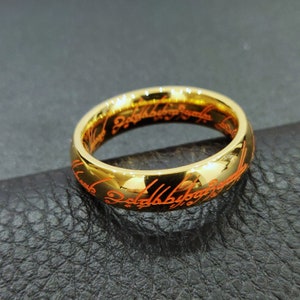 Lord Of The Rings Ring Glow In The Dark, Shadow Of War Jewelry