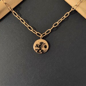 Sun Moon and Stars Gold Plated Choker Necklace - Etsy
