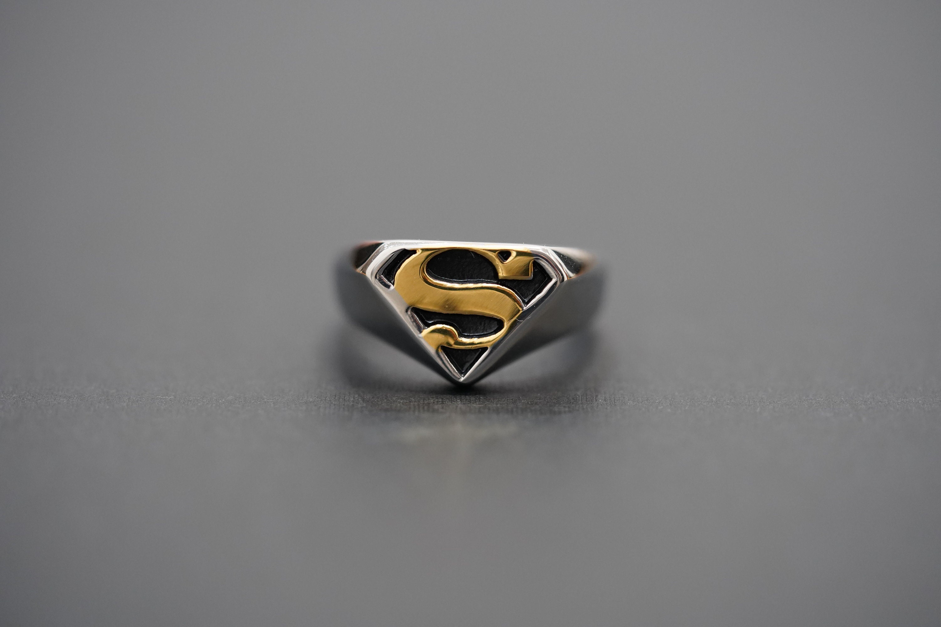 Gold and Silver Superman Ring | Etsy