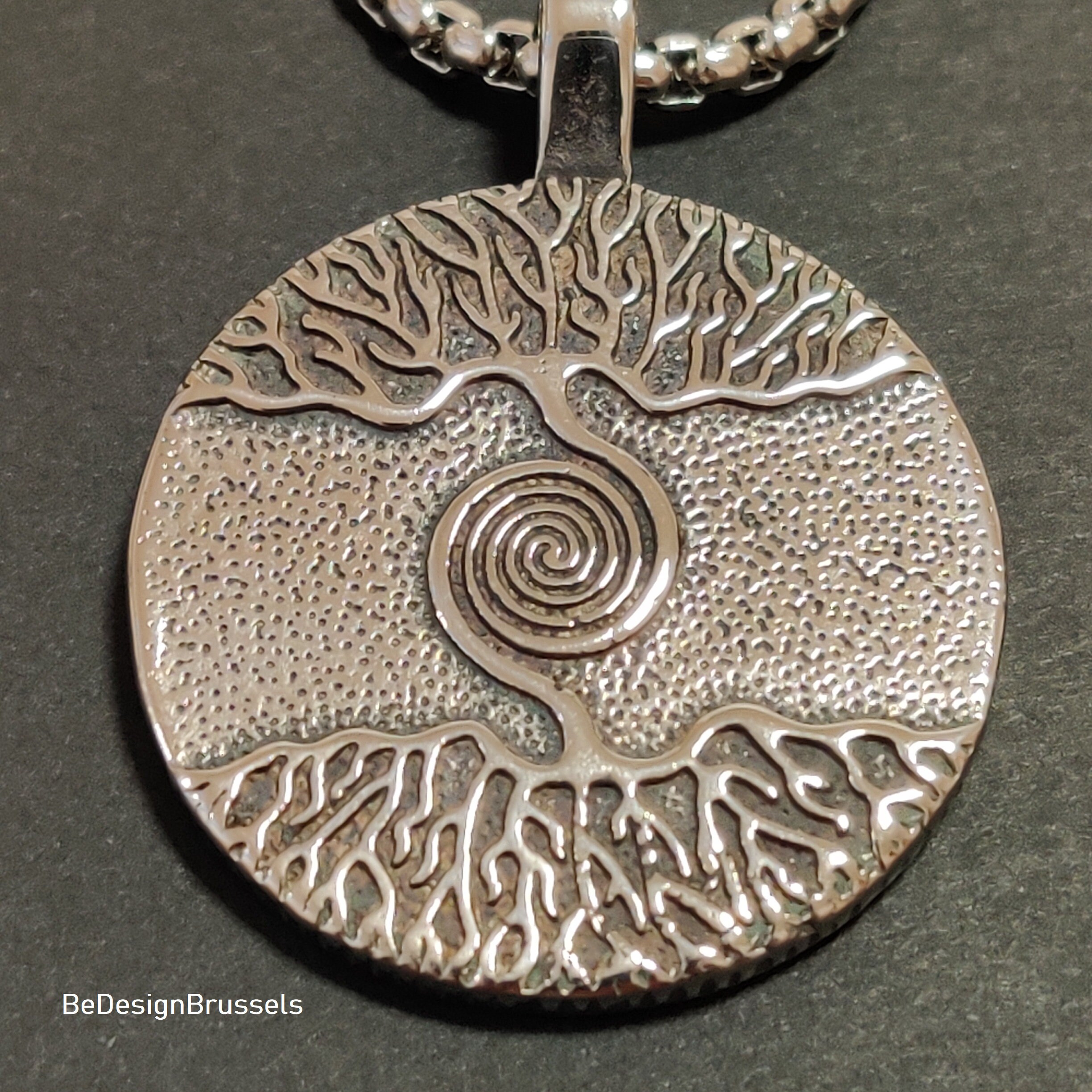 Tree of Eternal Life Handmade Stainless Steel Eternity Spiral Etsy