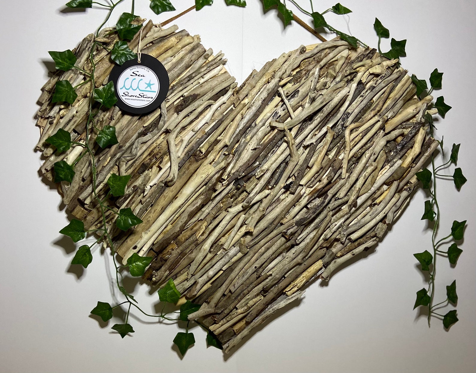 Driftwood Heart Wall Art 12 or 24 Driftwood Wall Etsy