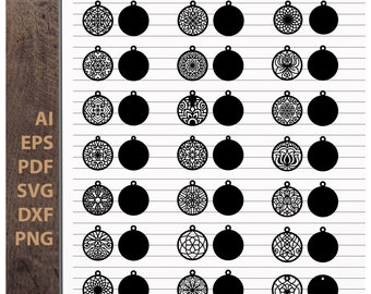 Download Mandala Earring Svg Etsy