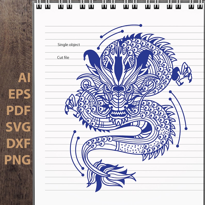 Download Zentangle Dragon flower Mandala Digital download svg eps ...