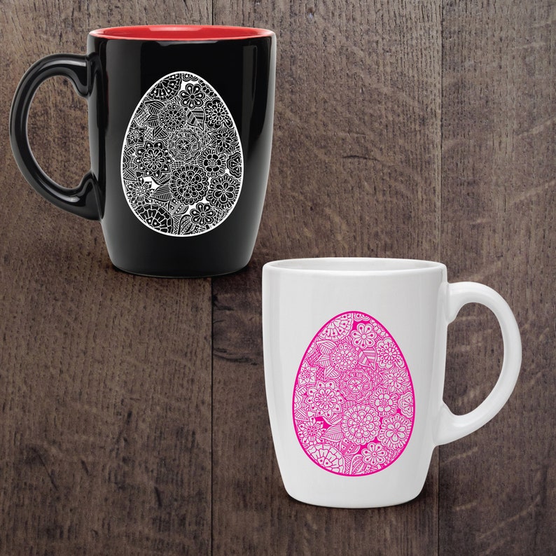 Download Zentangle Easter egg Mandala flower Digital download svg ...