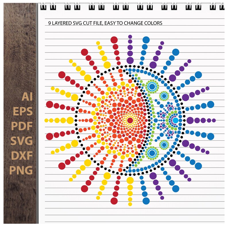 Free Free Layered Moon Mandala 18 SVG PNG EPS DXF File
