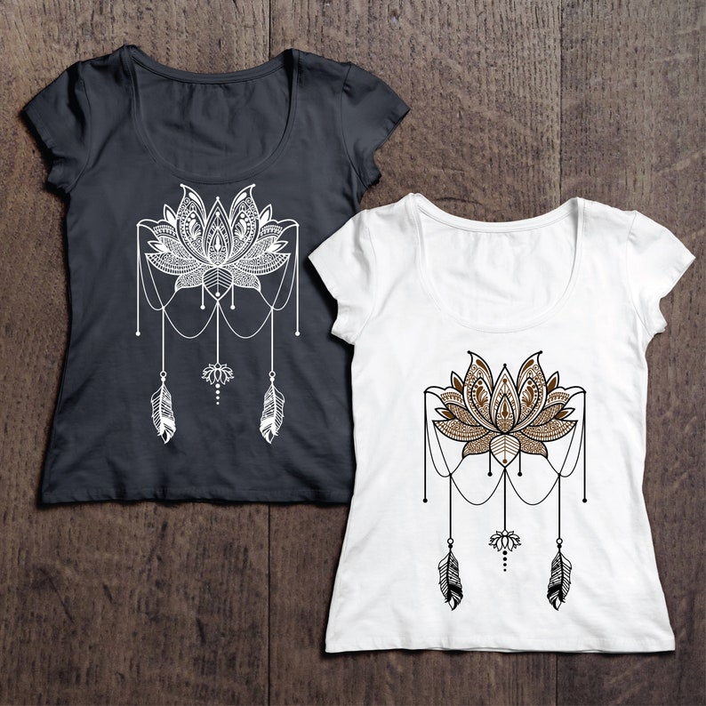 Download Zentangle Lotus Dream catcher 2 layered Flowers Mandala | Etsy